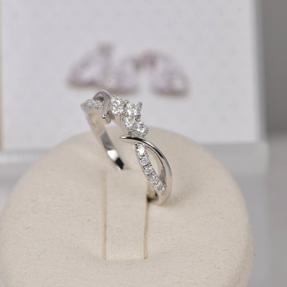 Certified Moissanite Ring Guard Enhancer Band Ring 925 - Picture 3 of 16